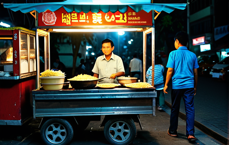자카르타 밤 문화 - Rooftop Bar Scene**

A stylish rooftop bar in Jakarta at night, fully clothed patrons enjoying cockt...